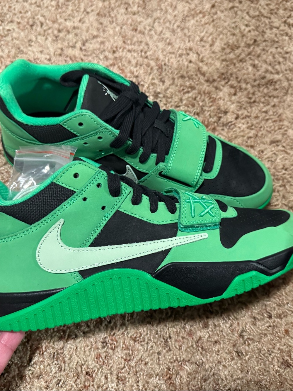 Men’s Nike Travis Scott Jumpman Jack Size 10 Spark Green with receipt